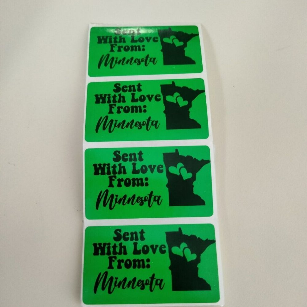 💙100 Minnesota- Shipping Labels Thermal Packaging Stickers 2.25"x1.25"💙